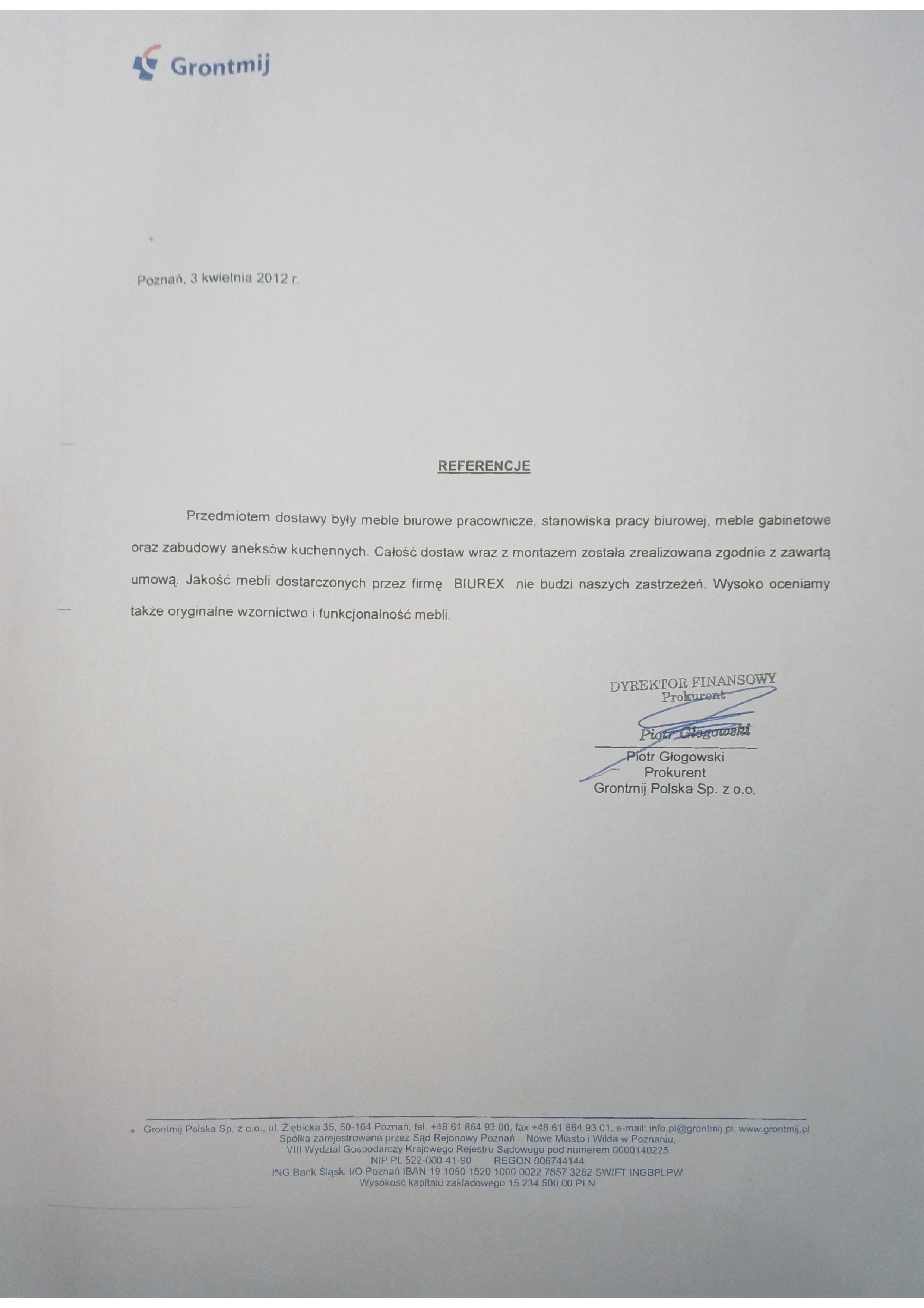 Referencje Grontmij